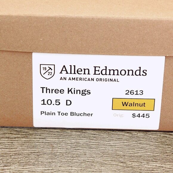 Allen Edmonds THREE KINGS 10.5 D Walnut * add $15 new Cedar Trees main image 11